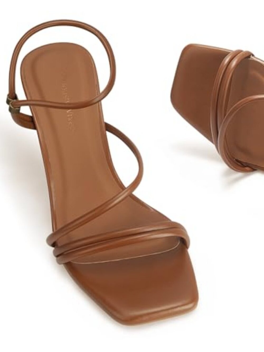 Women's Strappy Kitten Heels Square Open Toe Sandals Party Wedding Ankle Strap